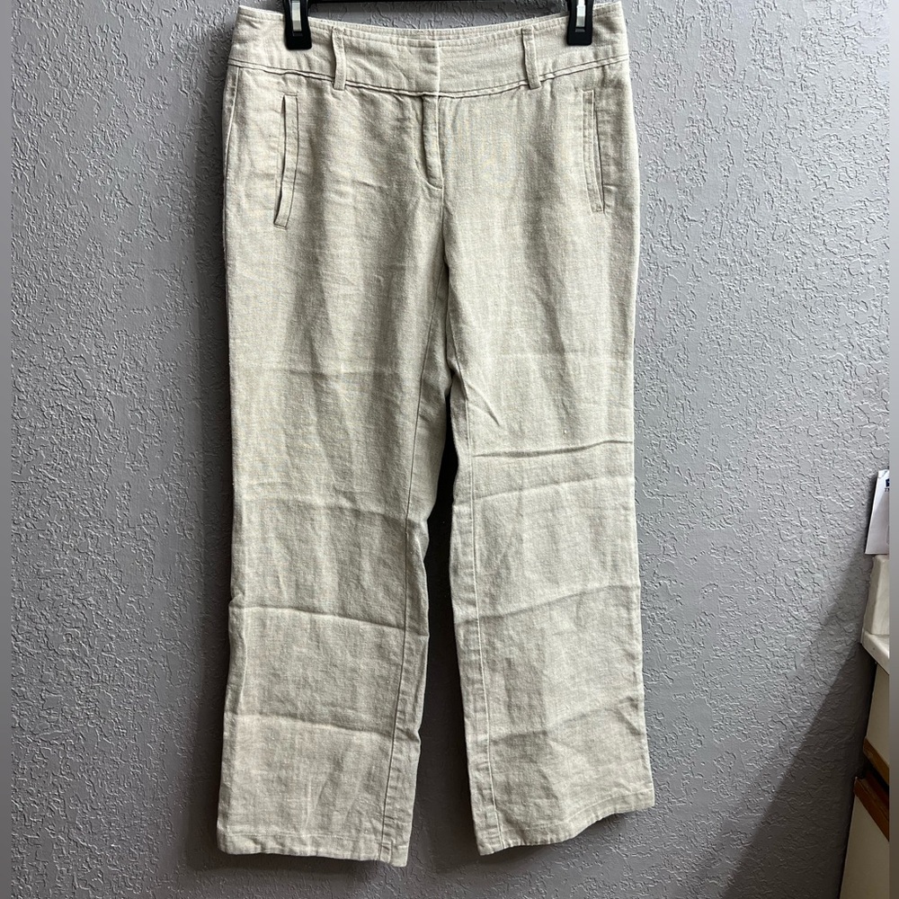 Ann Taylor Loft 100% Linen Marissa Trouser